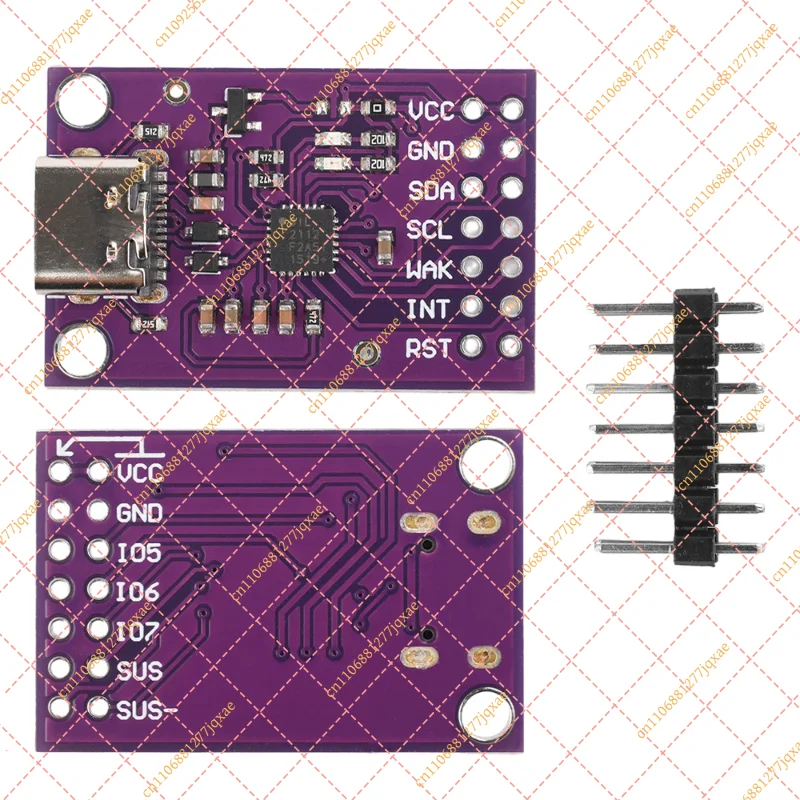 CP2112 USB to I2C/SMBus Debug Board, TYPE-C/Micro USB Communication Module for CCS811