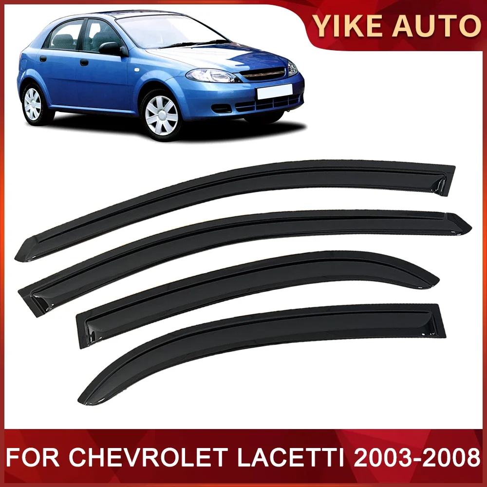 Window Visor for CHEVROLET LACETTI J200 2003-2008 Weathershield Door Visor Wind Sun Rain Guards Side Window Wind Deflectors Auto