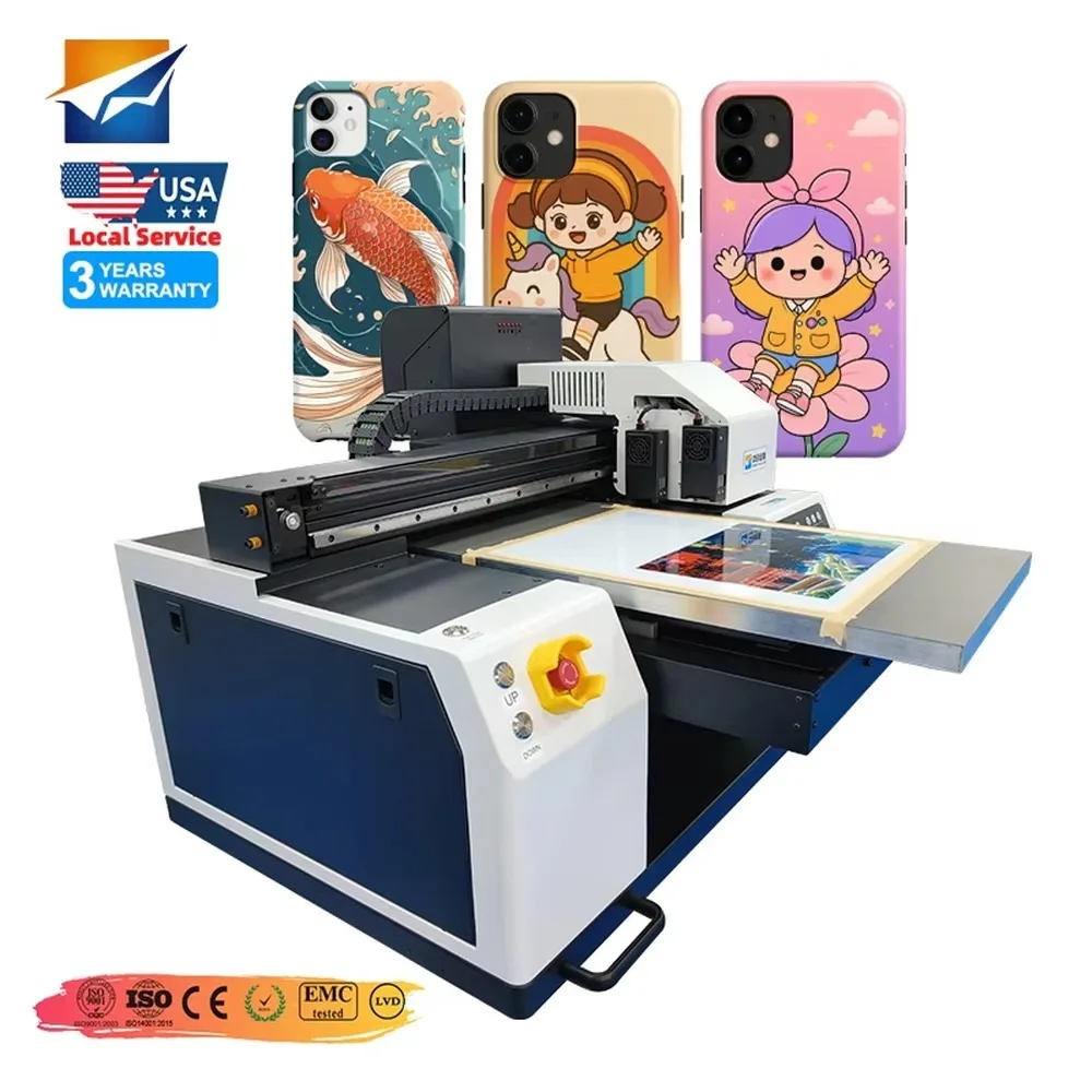 A3 UV Flatbed Printer Phone Case Printing Machine XP600 Head Support OEM ODM Customization for DIY Business
