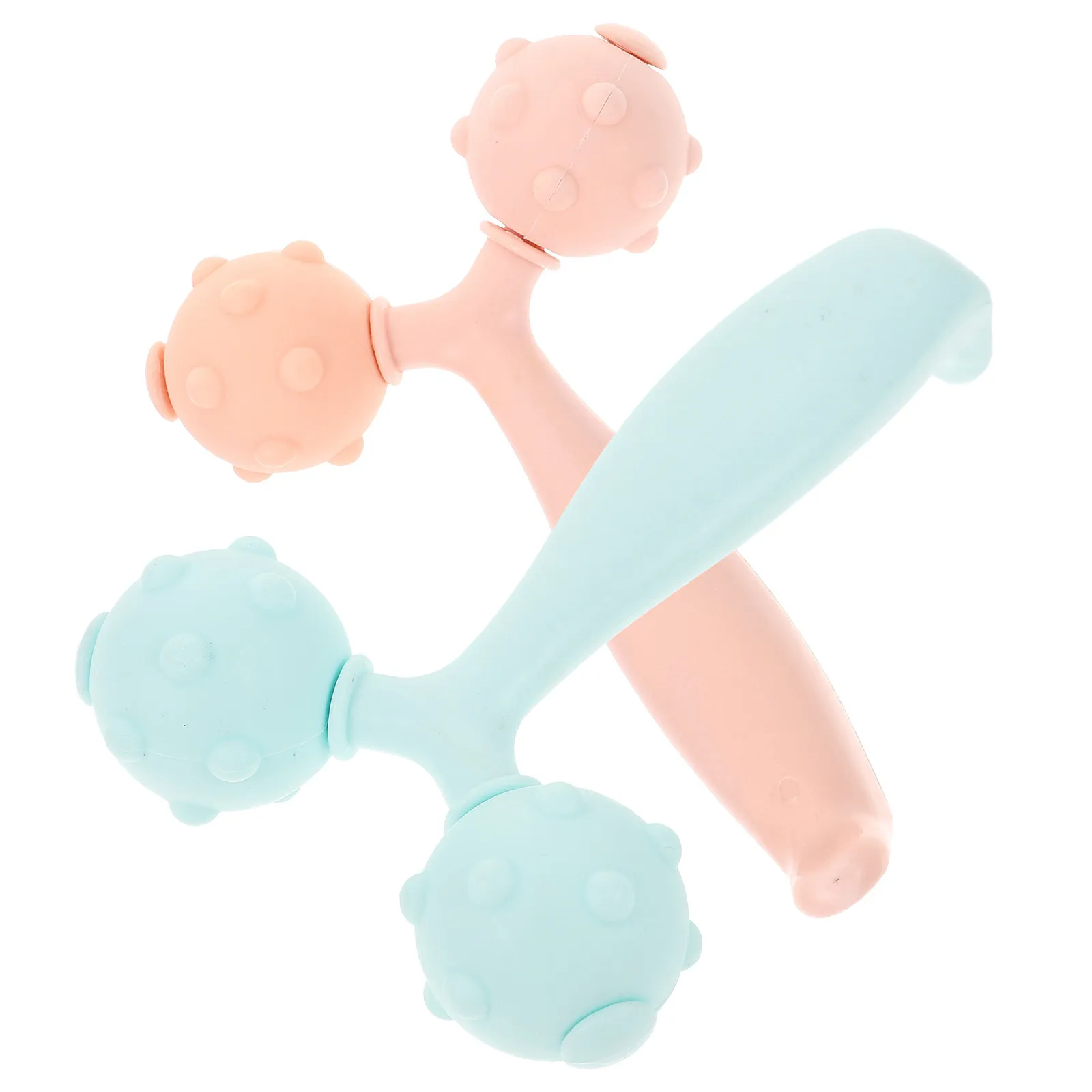 2 Stück Hautstraffungsgerät Gesichts- und Handroller für Muskeln Gesichtsmassage-Tool ABS Mini-Massagegerät