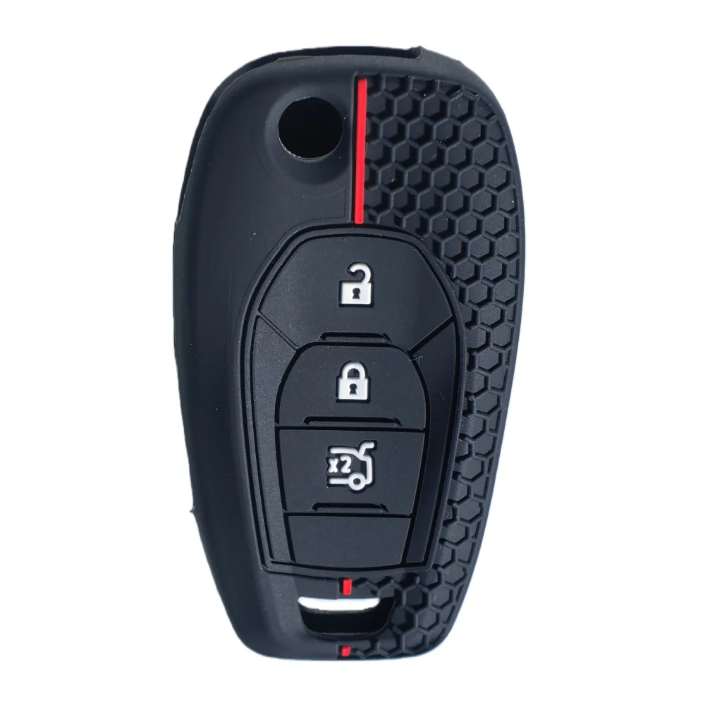 Para chevrolet cruze trax ls crachá faísca sonic aveo rastreador onix rs trailblazer silicone remoto flip caso chave do carro acessórios fob
