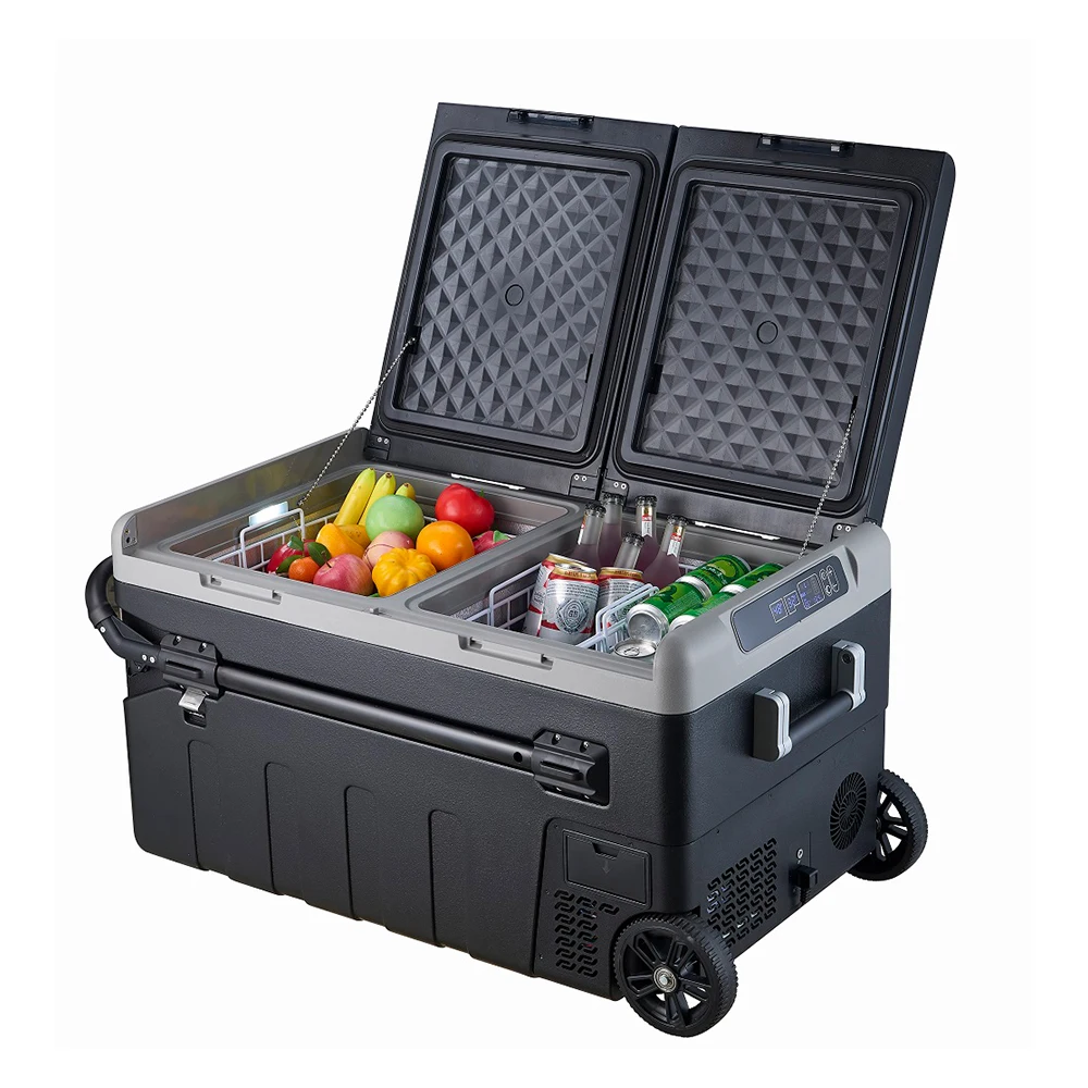 Camping Freezer 75l Dual Use Car Fridge Dc 12v Portable Refrigerator Mini Refrigerator for Touring car