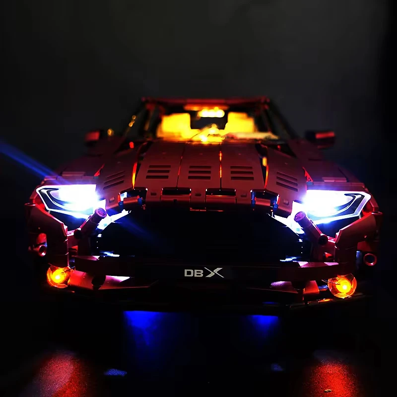 RC Técnico Sports Car Building Blocks Set, Kit de Luz LED, Apenas Luz LED, Modelo sem Blocos, DIY, T5024