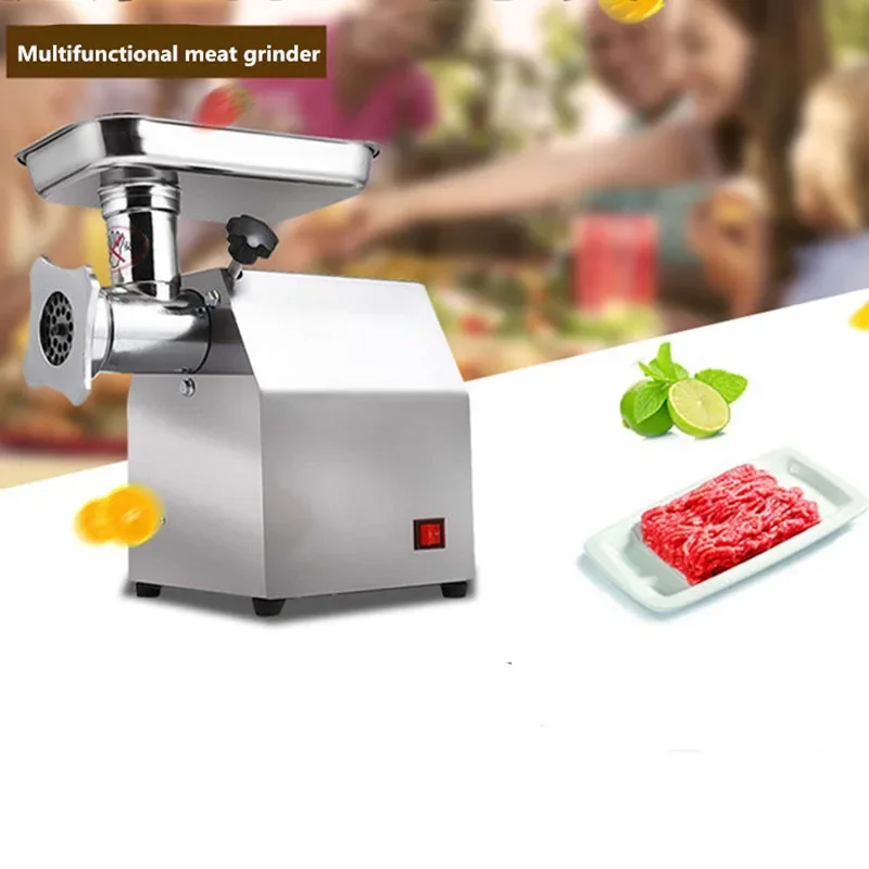 Tabletop Electric Stainless Steel Meat Grinder High Power Automatic Shredder for Home & Commercial Filling Processing