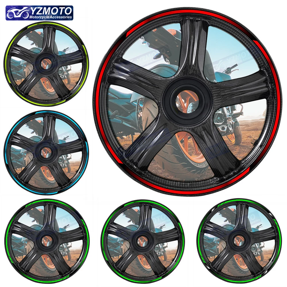 

Для мотоцикла NINJA400 EX400 NINJA300 NINJA250 17-дюймовая ступица переднего и заднего колеса Светоотражающие водонепроницаемые цветные наклейки на обод