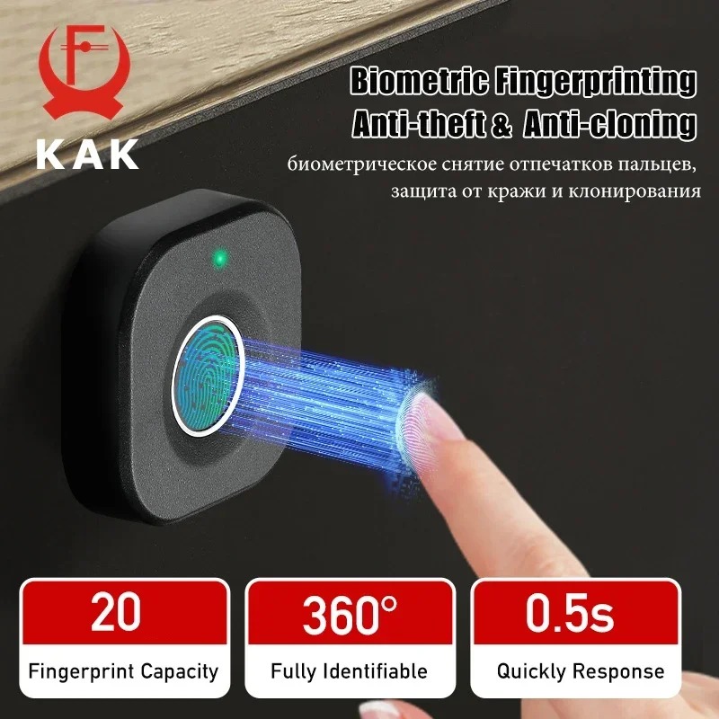 Smart fingerprint drawer password biometric fingerprint lock anti-theft door lock long standby time