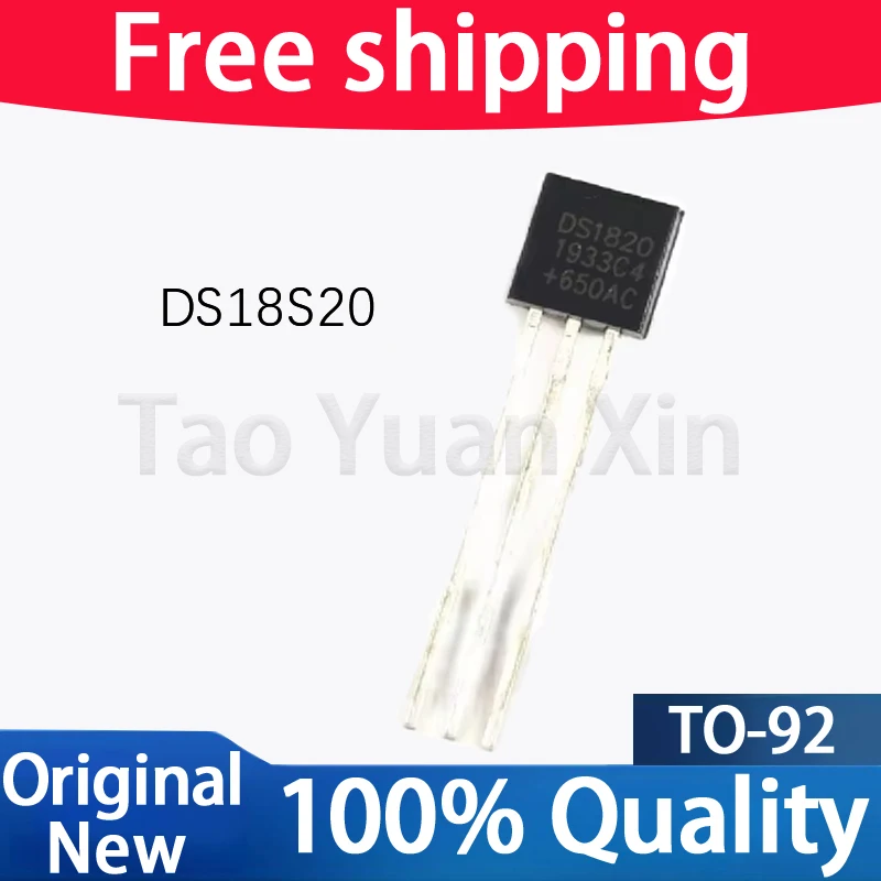 (1piece）100% New DS18S20 DS1820 18S20 TO-92  Chipset