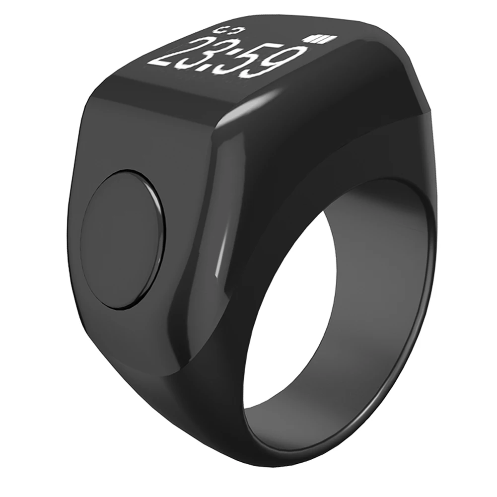 Smart Tasbih Ring Counter: Digital Prayer With Vibration OLED Smart Ring Counter Smart Ring Charging Cable Consumer Electronics