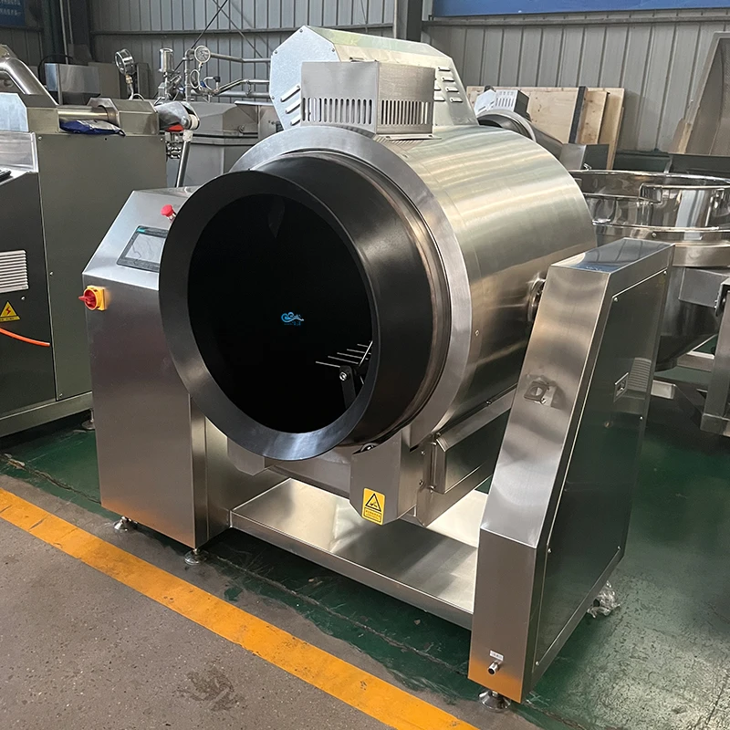 Gas Automatic Rotary Drum Cooking Wok Machine Intelligent Stir Fry Food Rice Vegetables Cooking Robot Machine