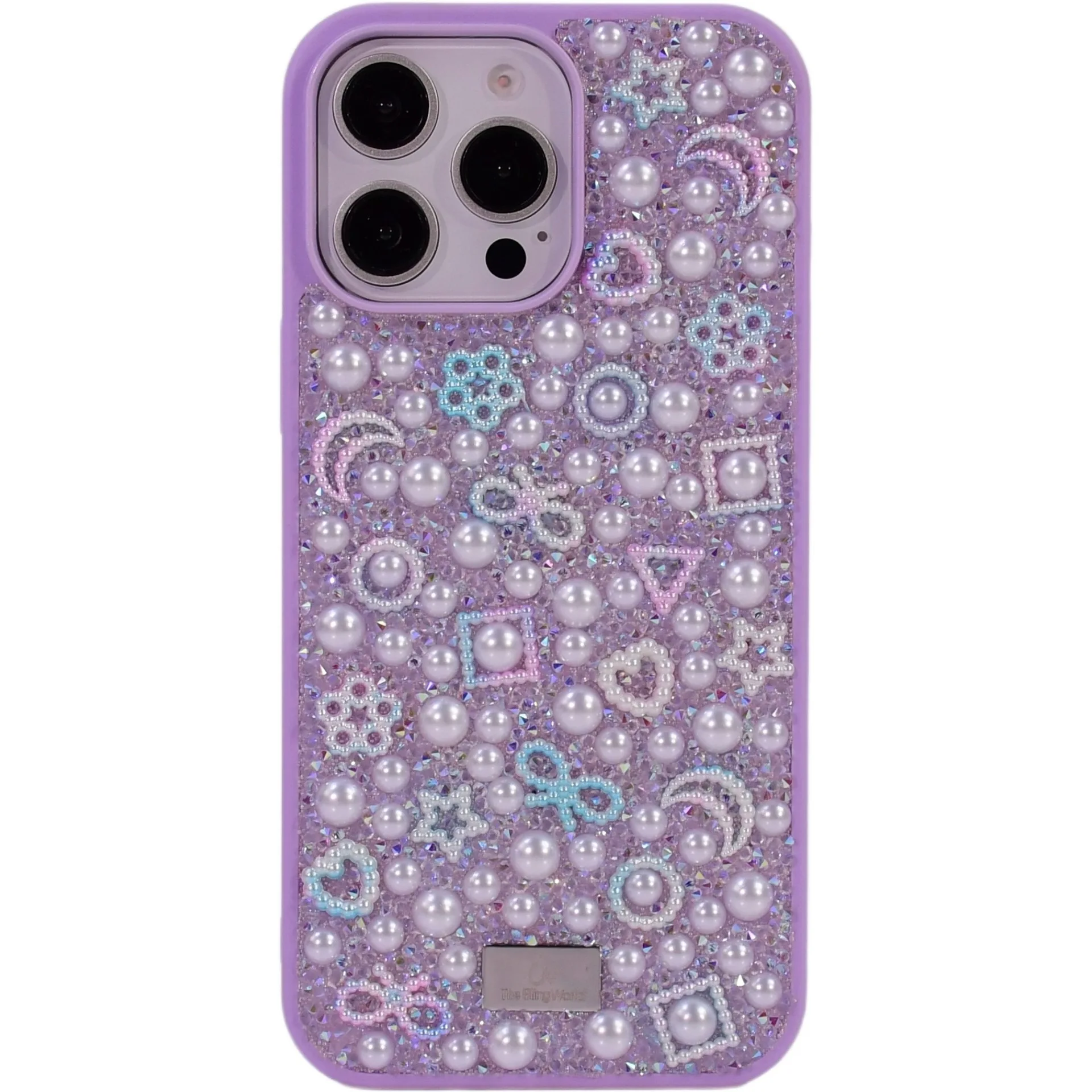 Premium Rhinestone Pearl Phone Case For Apple Iphone16 Pro Max 15 14 13 12 11 Fashion Cute Trinkets Girl Bling Luxury Phone Case