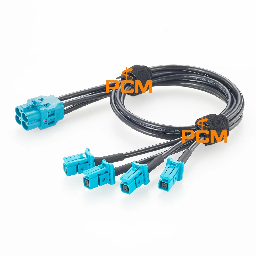 Rosenberger H-MTD Z Code Jack E6K10D-1CAZ5-Z to TE MATEnet 2302454-9 Automotive Ethernet Cable for ADAS ECU Camera Radar