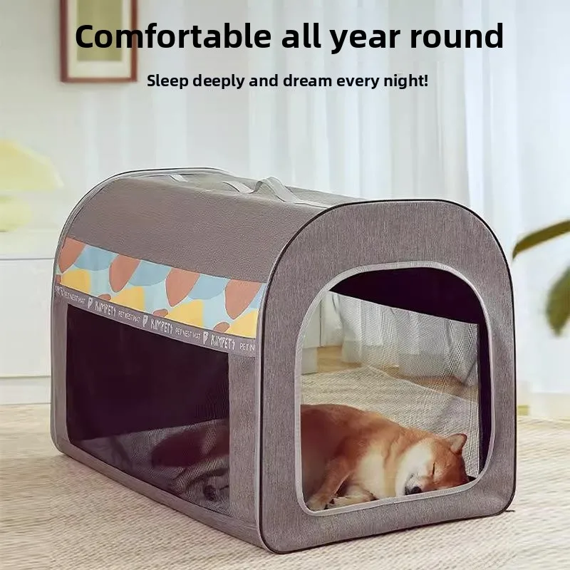 

Detachable Washable Dog Bed Pet House for Cats And Dogs All Seasons Universal Medium Large Dog House Small Teddy House