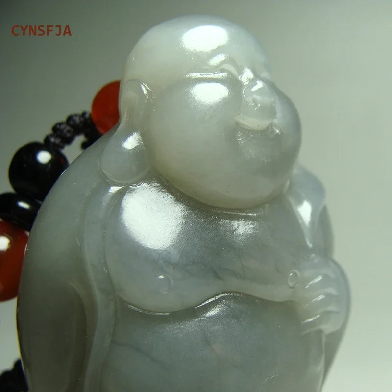 CYNSFJA New Real Rare Certified Natural Hetian Nephrite Lucky Amulets Buddha Jade Pendant Hand-carved High Quality Bless Gifts