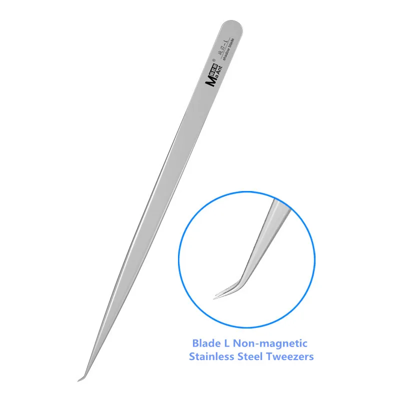 MaAnt Warblade-A/D/L High Precision Non-magnetic Tweezers for Mobile Phone Circuit Repair Ult-thin Stainless Steel Tweezers