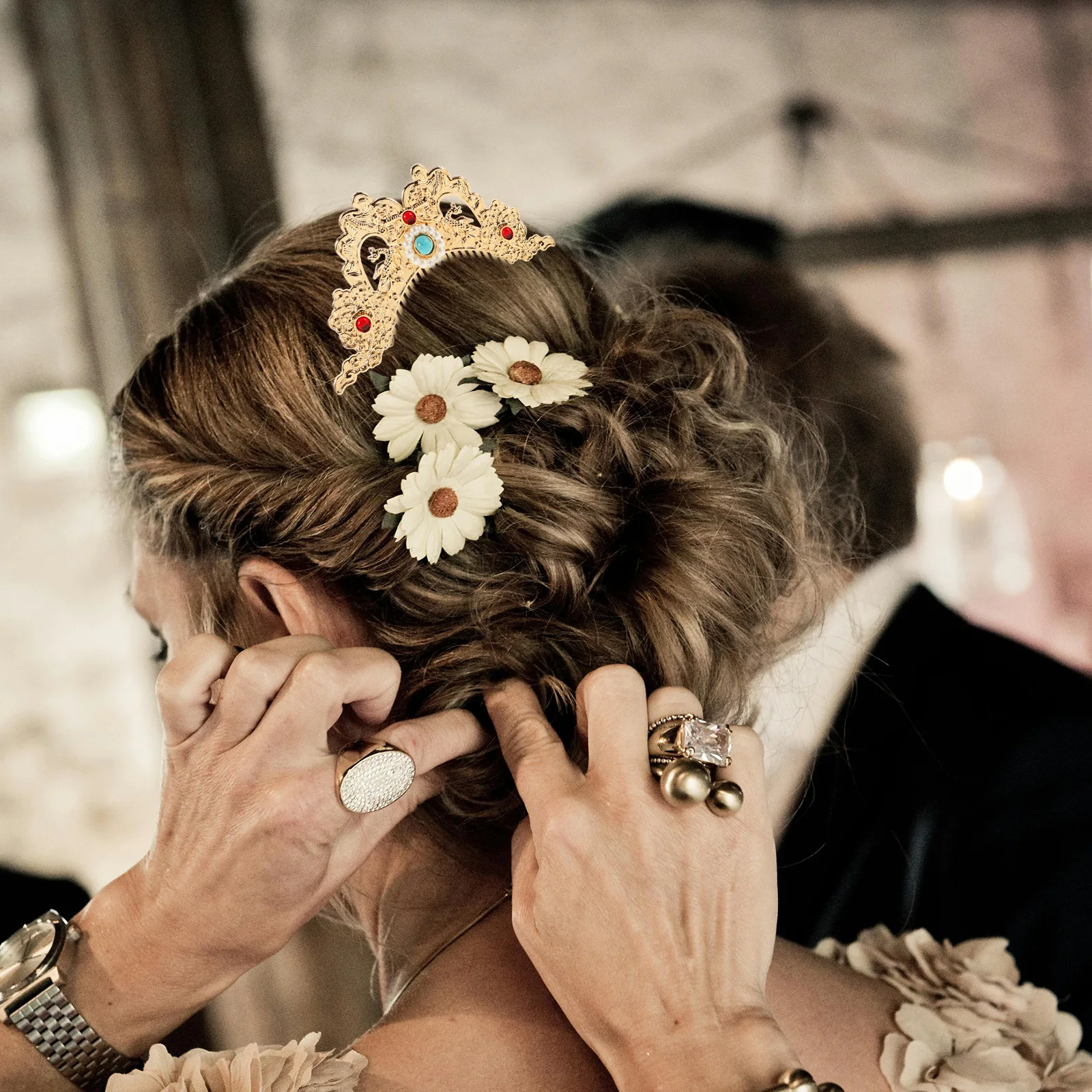 

Elegant Hanfu Accessories Chinese Style Headdress Girls Bride Wedding Asian Clips Decorative Combs Women Styling Fine Hair Side