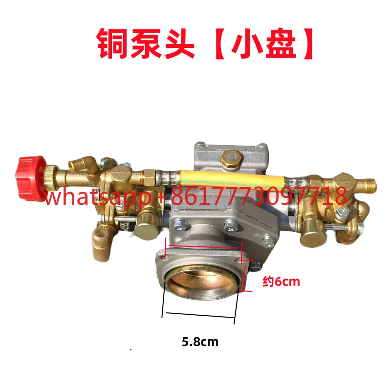 Tondeuse à gazon modifiée médecine piston pompe bouteille d'air moteur pulvérisateur agricole cuivre avec chambre d'air