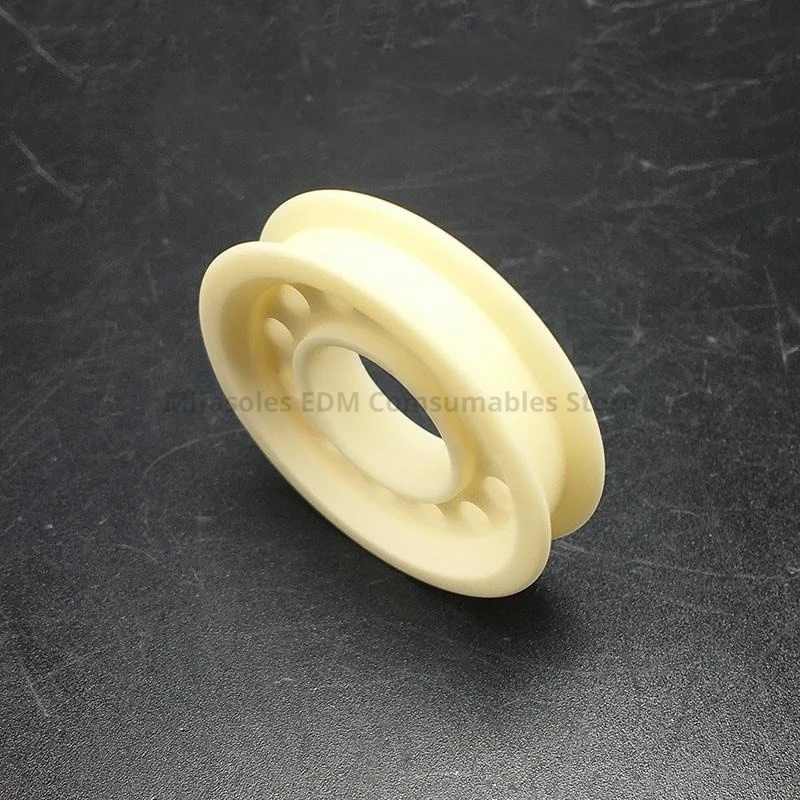 EDM A290-8119-X625 Upper Detect Roller 34*14*8mm Ceramic Tension Roller For Fanuc iD,iE,400iA,600iA series Wire Cutting Machine