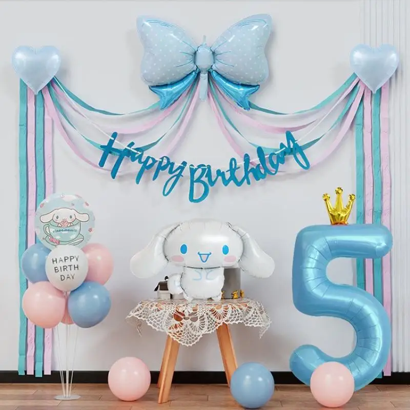 

Sanrio cartoon birthday party DIY decoration My Melody New large aluminum film balloon cartoon shape aluminum foil ball party