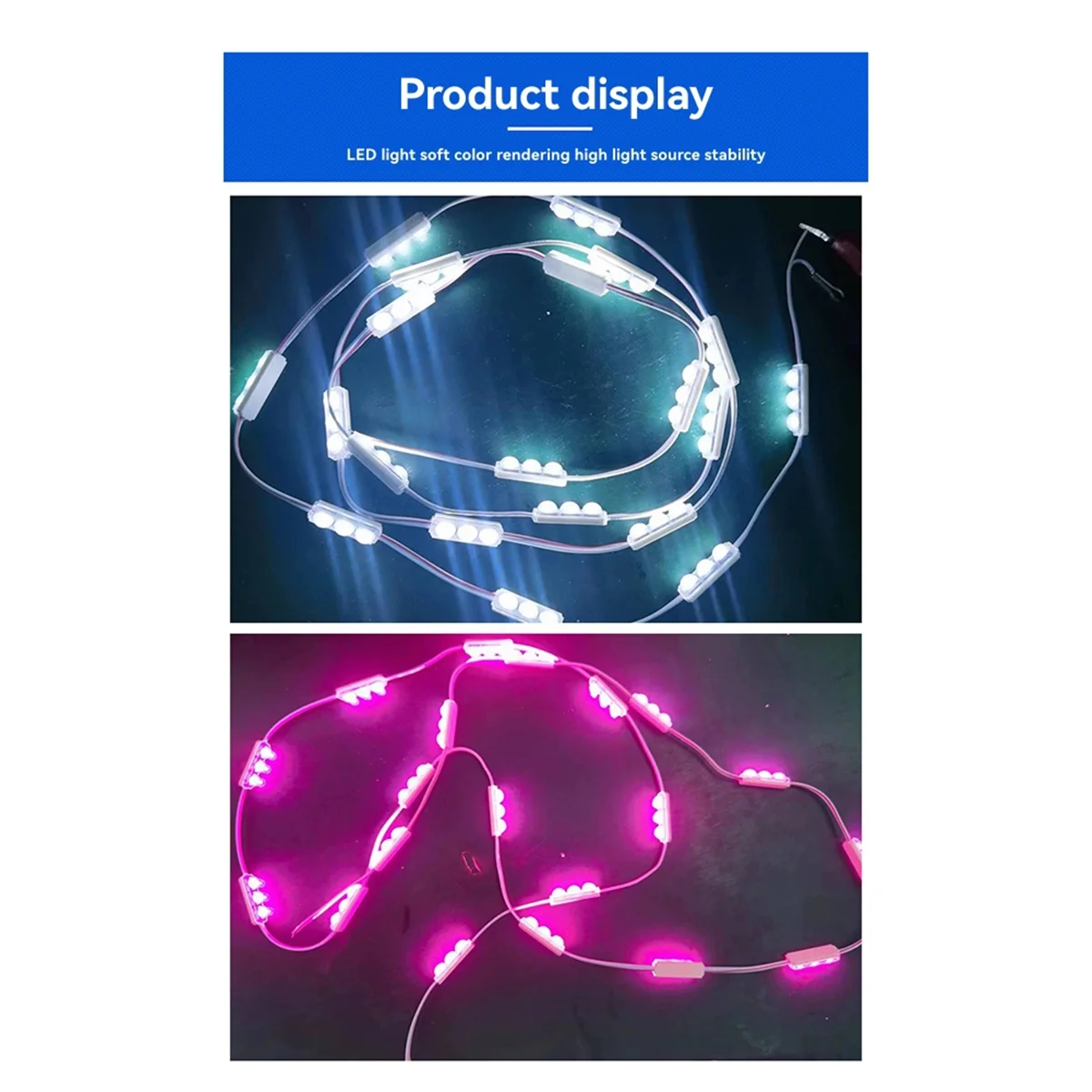 

AB01 20 шт. SMD светодиодный модуль освещения IP67 водонепроницаемый 3 светодиодные задние фонари DC12V 1,5 Вт зеркальный светильник светодиодный модуль теплый белый