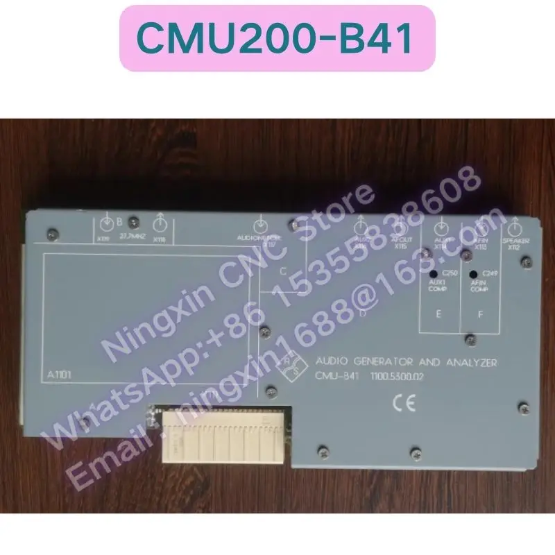 

Подержанный аудиомодуль CMU-B41 CMU200-B41 1100.5300.02 Функциональный тест ОК Быстрая доставка