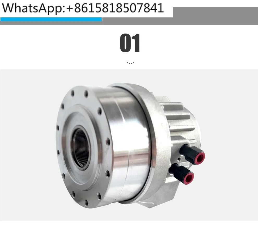 Ultra thin high-speed hollow rotary oil cylinder, three jaw chuck rotary oil cylinder