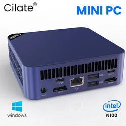 Cilate Mini Pc Intel Celeron 12e Gen N100 Desktop Gaming Computer Ddr4 8Gb 16Gb Ssd 256Gb 512Gb Wifi5 Bt4.2 Minipc Windows 11