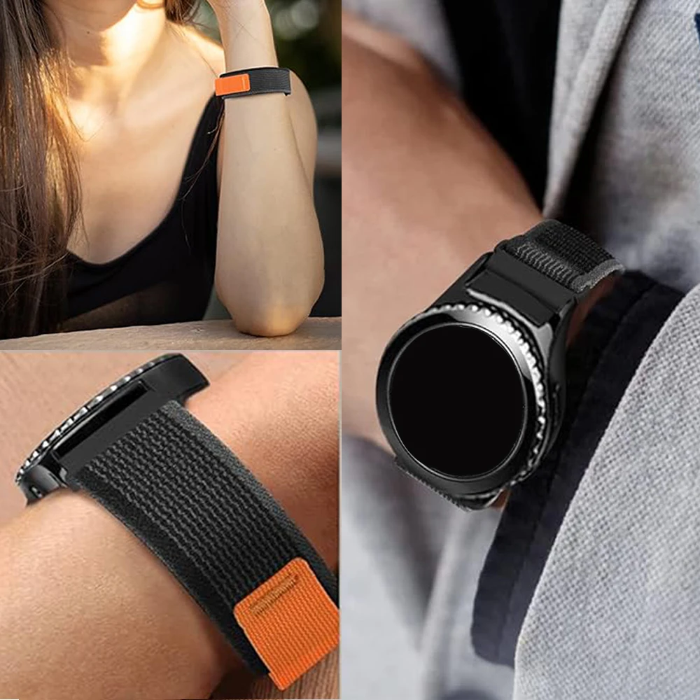 Correa Trail Loop de 22mm y 20mm para Samsung Galaxy Watch 7/FE/6/5/4/3/Gear S3, correa de nailon Huawei Watch GT5 4 3 2 Pro/Amazfit GTR 4/GTS