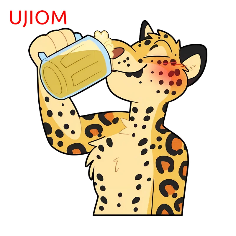 UJIOM Furry Lovely Wall Sticker Enchanting Tendy Exclusive Design Sunscreen Decal Creative Personality Amusing Wallpapers