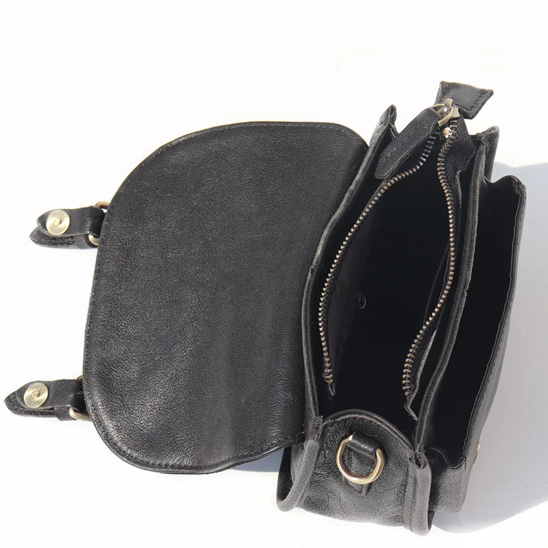 Natural Leather Handbags For Women 100% Genuine Leather Shoulder Crossbody Bag Female Vintage Soild Color Small Messenger Purse