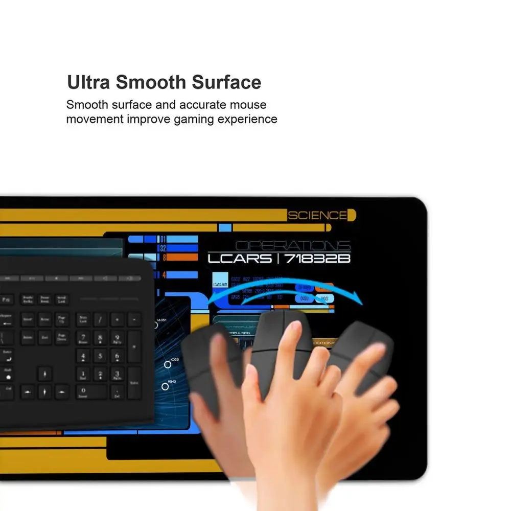 Sci Fi Console Display Table Mat, Jumbo Gamer Mouse Pad, Laptop Pad, Computer Accessories, Game Room Decor, Sci Fi Gifts