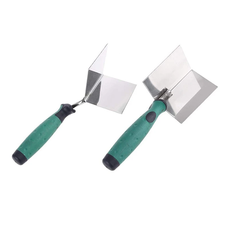 Promotion! Drywall Inside & Outside Corner Tool Flexes 90 Degree Corner Mudding Finish Tool Corner Trowel Ergonomic Grip Tool