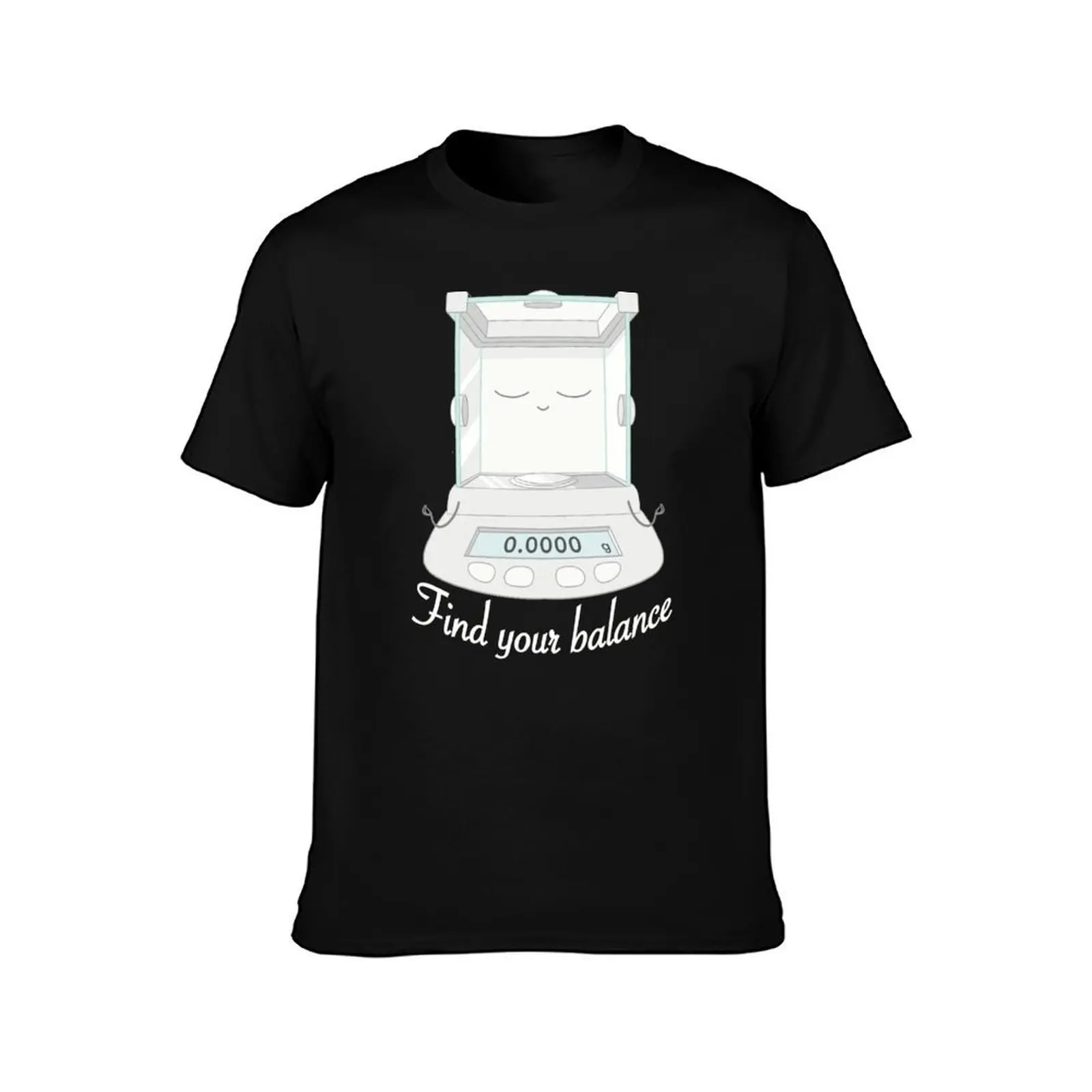 Analytical Balance Finding Balance T-Shirt, Summer Casual Cotton Tee, Oversized Streetwear Tops, Vintage Graphic Print