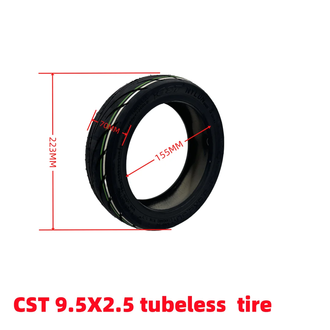 

For Electric Scooter Parts 9.5x2.50 Tubeless Tire for NIU KQi 3 Pro Electric Kick Scooter 9.5*2.50 Vacuum Tire