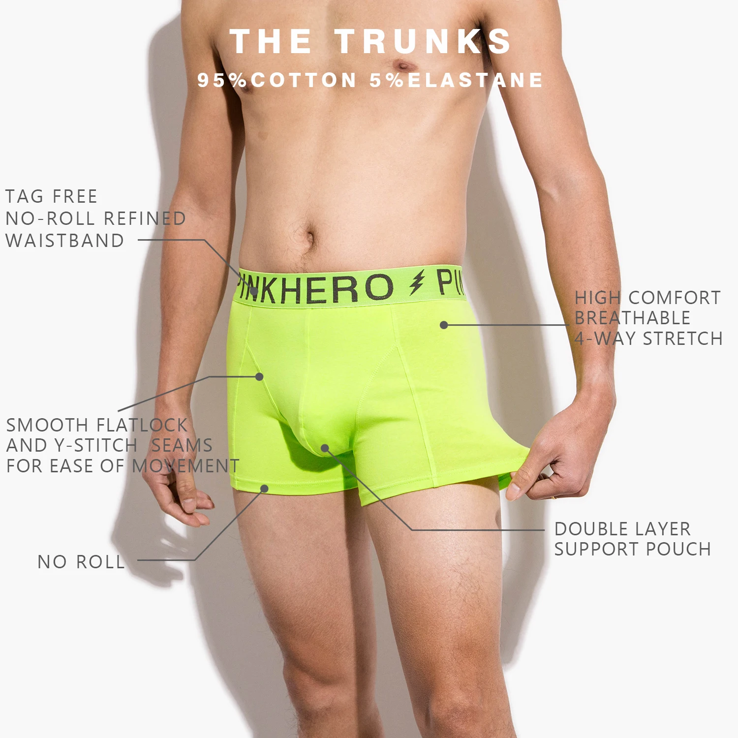 3 Pcs Fashion Underpants 503 For Men,High Comfort Breathable 4-Way Stretch,Cotton Underwear Trunks,Men\'s boxer briefs