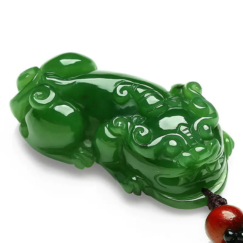 

Hetian Jade Jade Pendant Men's and Women's Spinach Green Pendant Chinese Style Pineapple Seed Pendant Jade Pendant