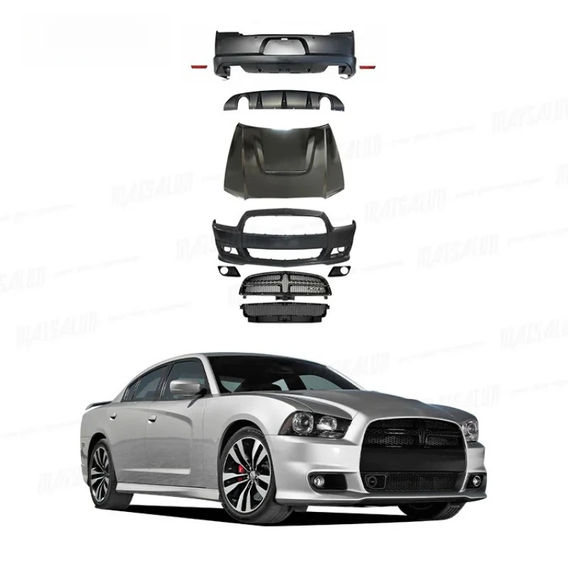 

High Quality SRT Style Body Kit for Charger Front Bumper Rear Bumper Hood 2008-2014