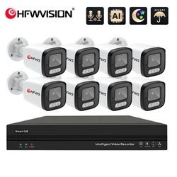 4k 8MP POE IP Security camera system Face Detection Onvif CCTV Outdoor Indoor Video Surveillance Security Camera Kit