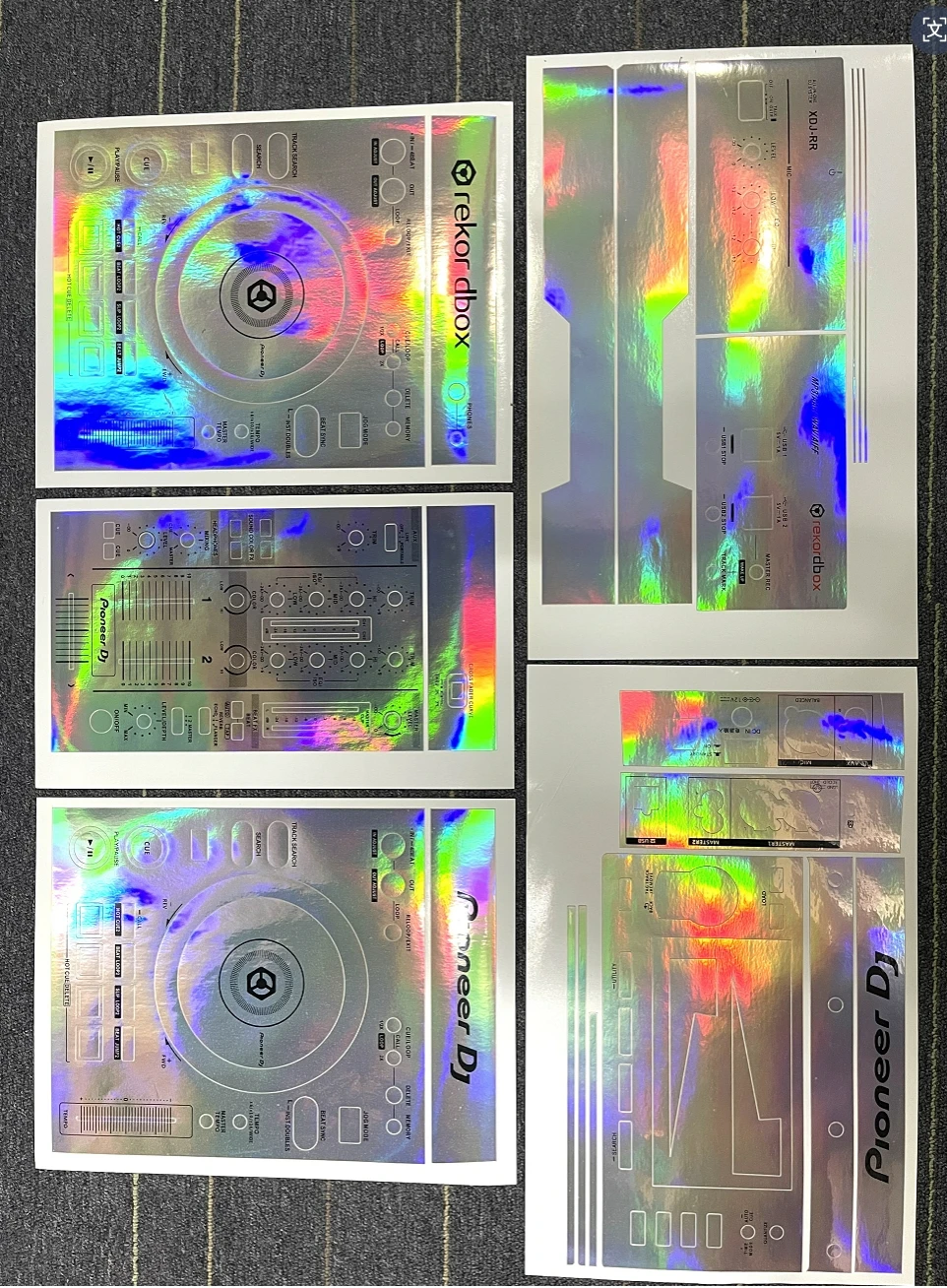 Pioneer XDJRR Film Multi-color Optional All-inclusive Panel Protection Sticker.Not iron panel