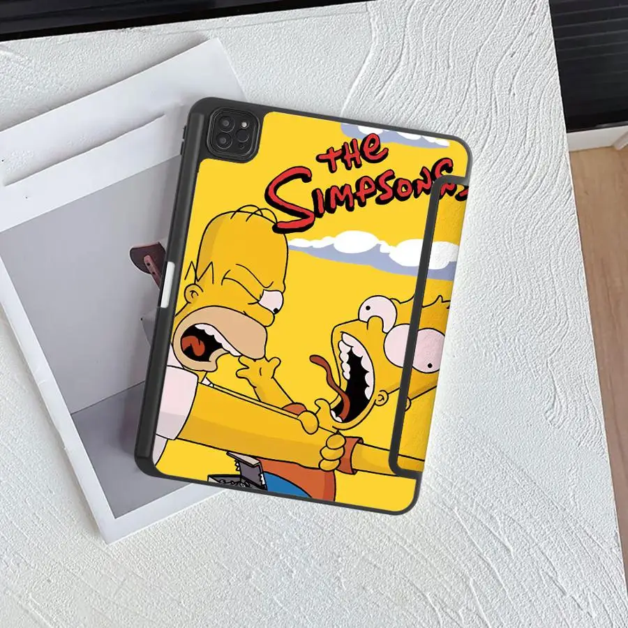 Holder Cover Tablet Case For iPad Pro 2025 Pro 11th 10th 9th 8th 7th 12.9inch Air 4 5 M3 M2 1 2 M4 11inch Mini 6 7 The SimpsonS