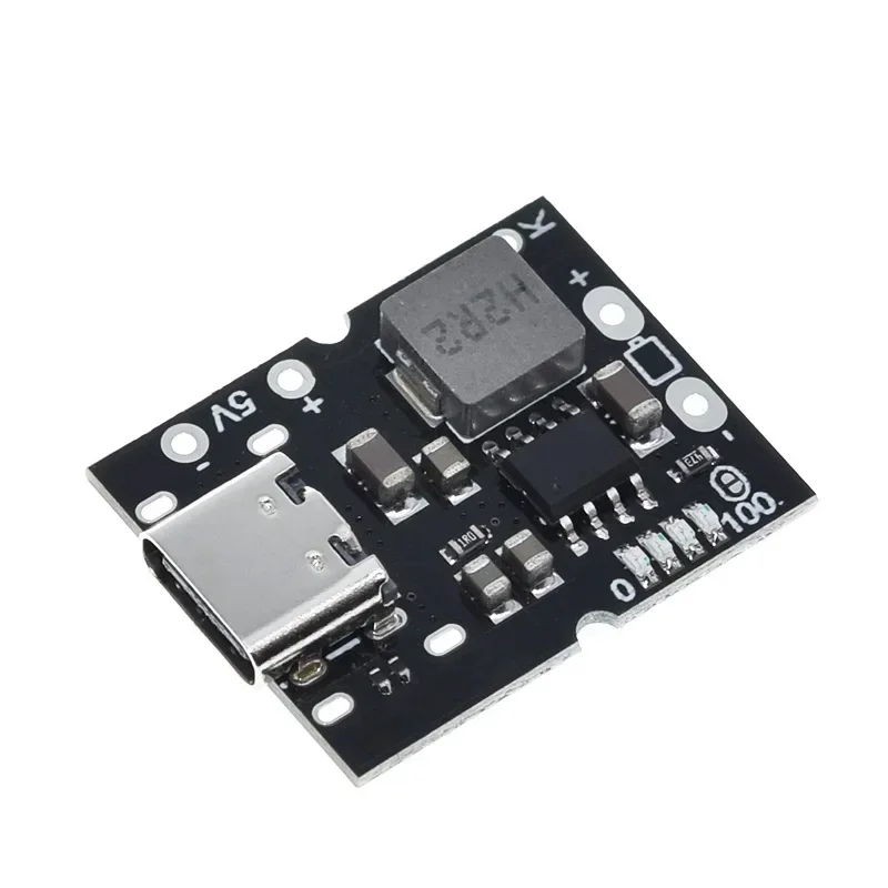 Typ-C USB 5V 2A Boost Converter Step-Up Power Module Lithium Battery Charging Protection Board LED Display USB For DIY Charger