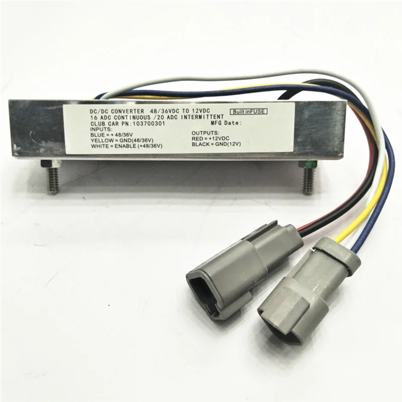 Club car DS/PRECEDENT General DC  to DC voltage converter lectric golf cart transformers 36v and 48v OEM#103700301