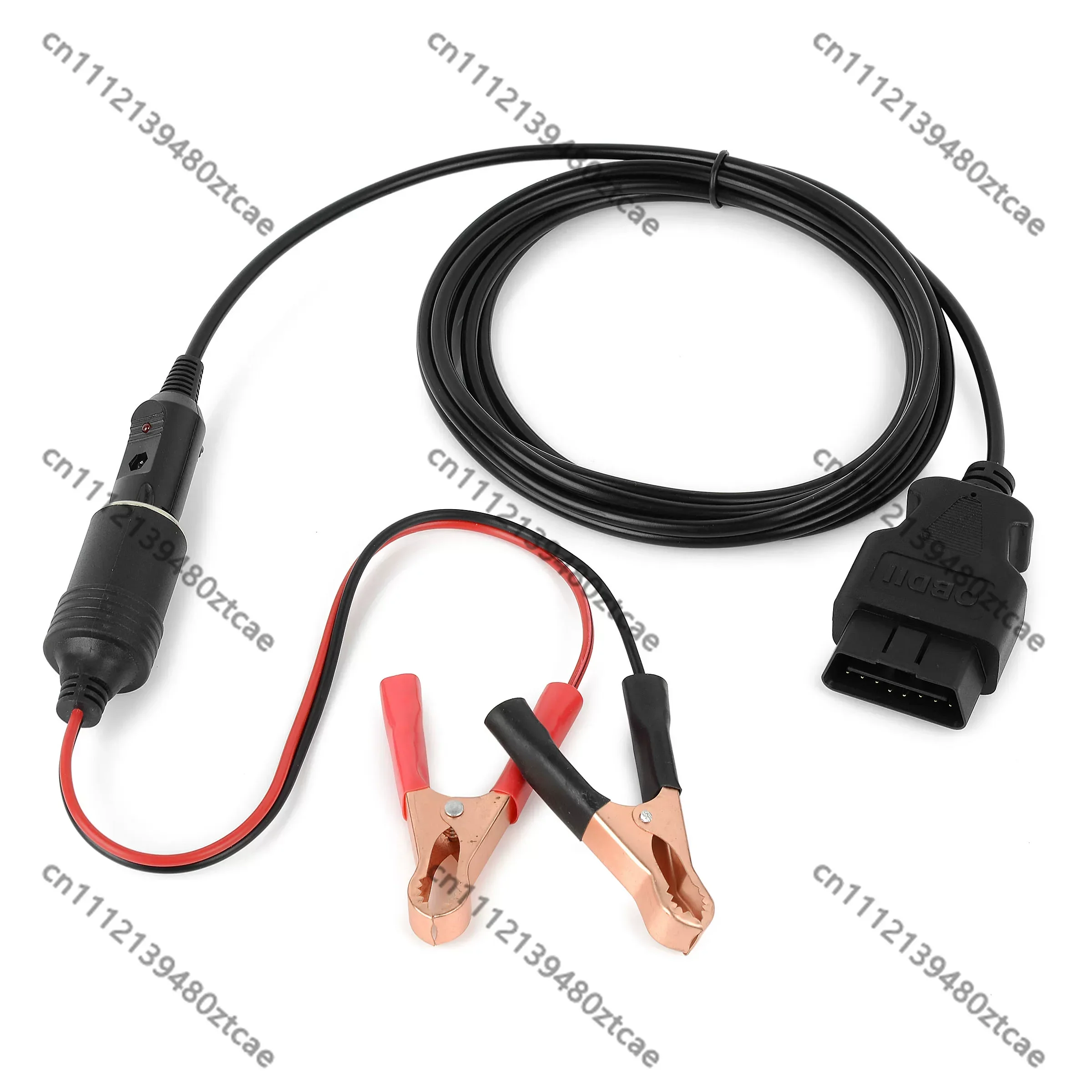 3M OBD II ECU Memory Saver Cable Alligator Clip To Cigarette Lighter Socket Emergency Vehicle Power Cord