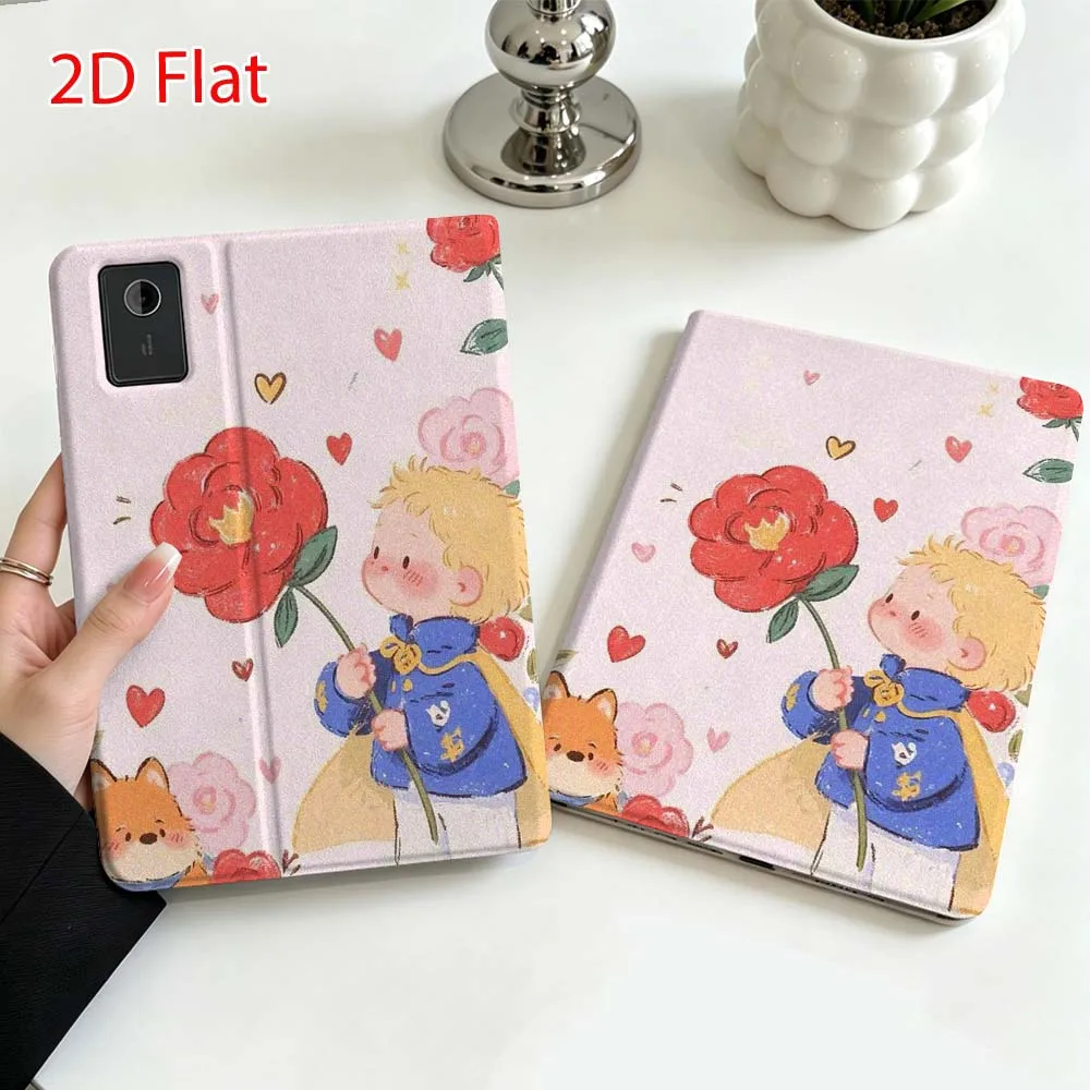 Cartoon Boy Roses For Lenovo Xiaoxin Pad Pro Tab P12 P11 11 13 11.2 inch K11 Plus Pen Tray Tablet Case Soft