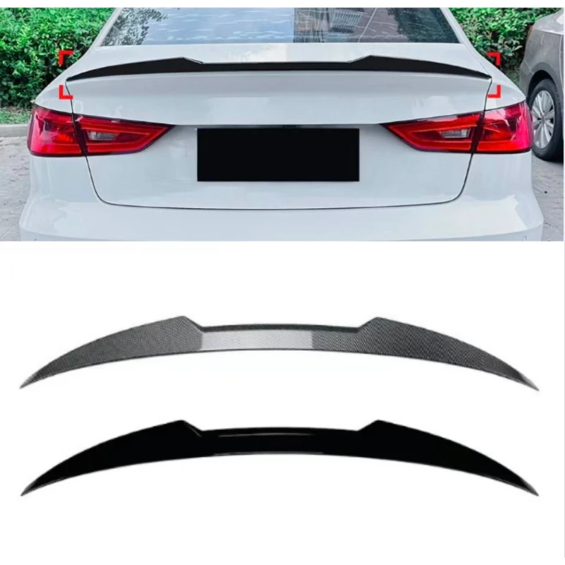 

For Audi A3 8V Sedan 13-20 Blade Style Rear Spoiler Roof Spoiler/Wing ABS Material Adhesive Installation Customized Modification