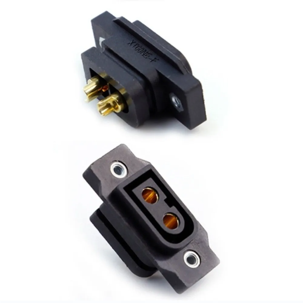 5pcs New DC500V XT60NE-F Plug Gold Plated 3.5mm/4mm Battery Connector Black Yellow Amass Connector RC Accessories
