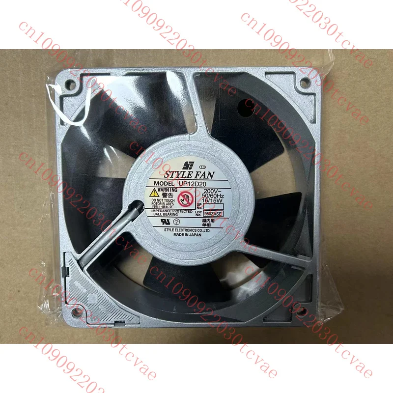 

For STYLE FAN UP12D20 200V 50/60 Hz 16/15 W,120*120*38mm 614251262430|