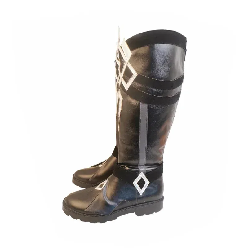 

Game Genshin Impact the Eleven Fatui Harbingers The Captain Il Capitano Shoes Cosplay Boots Custom Made Halloween Carnival ASAD2