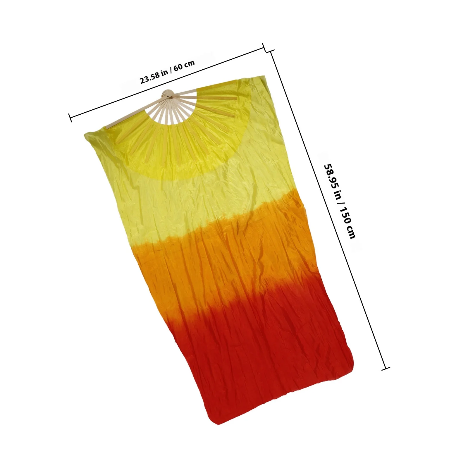 معدات الباليه، حجاب طويل لمروحة الرقص، إكسسوارات الرقص الشرقي للنساء، مروحة يد خفيفة الوزن وقابلة للطي للراقصات