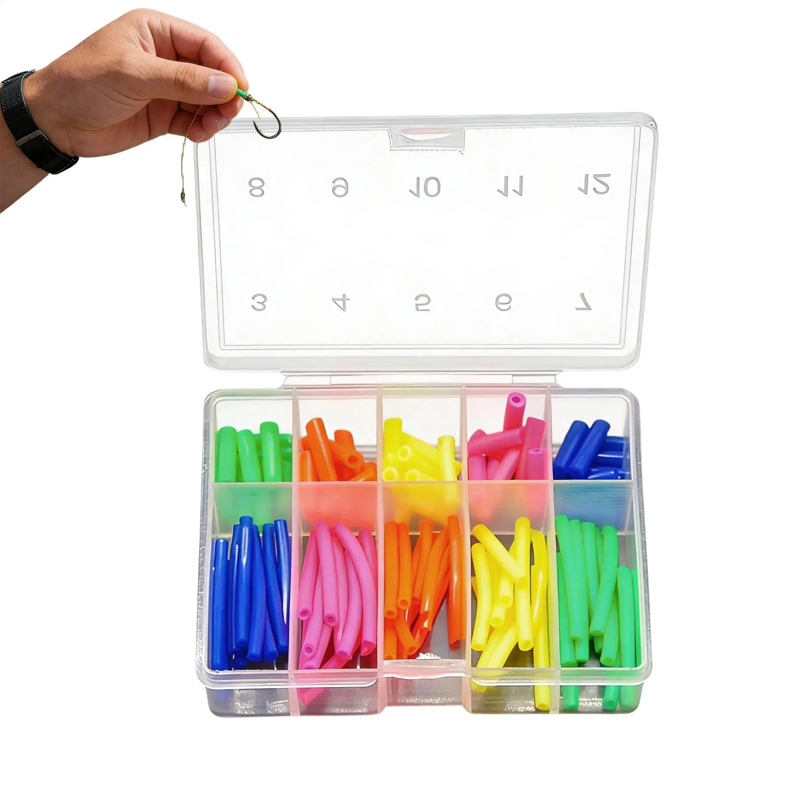 

Fish Line Tube Stable Portable Tube With Storage Box Carp Fishing Rig Kit For Outdoor Holiday Birthday Lake Shallow Stream