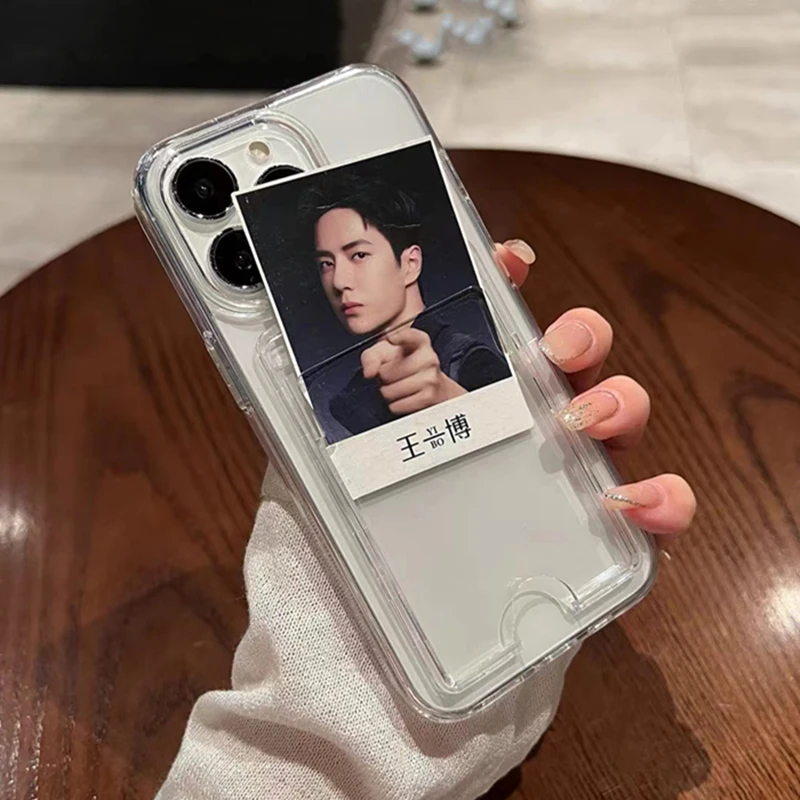 حافظة لهاتف آيفون 16 15 برو 13 11 12 14 برو ماكس بلس XR غطاء محفظة أكريليك شفاف مقاوم للصدمات